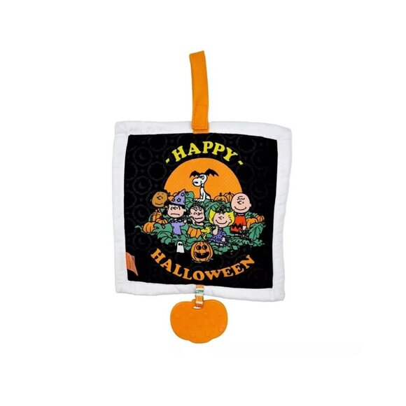 Peanuts Halloween Deluxe Crinkle Square with Teether On The Go Great Pumpkin - Picture 2 of 10